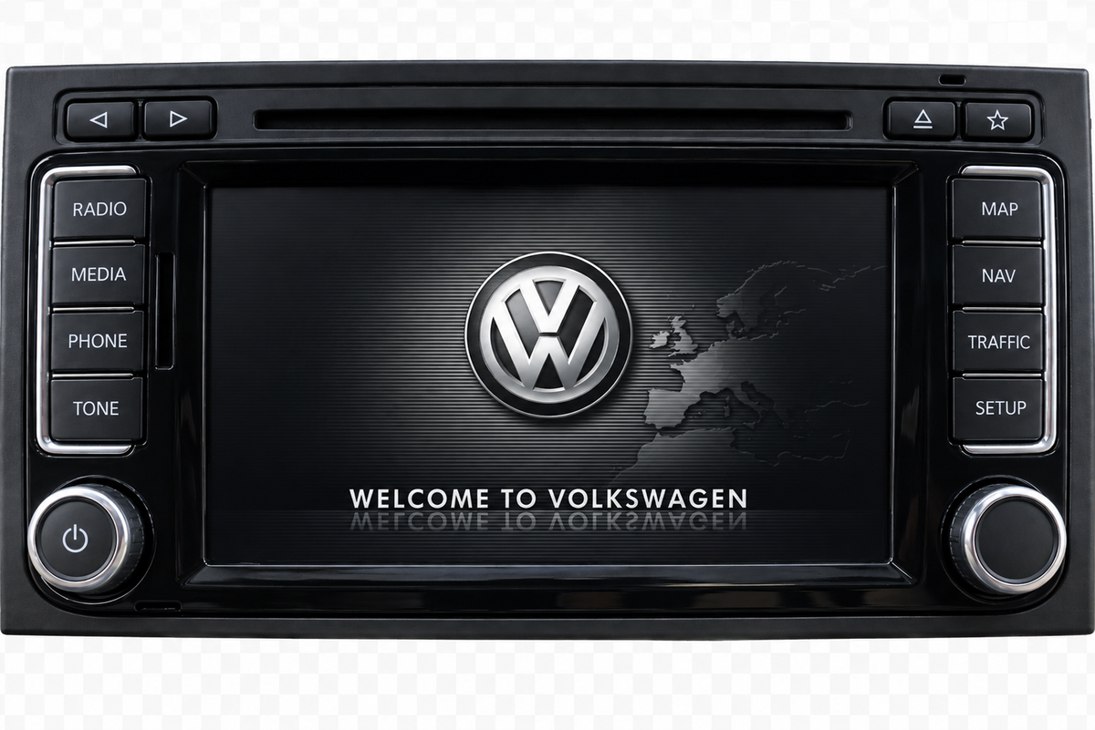 VW RNS510 Touareg 7L Navigationssystem Willkommensbildschirm | Autotronix