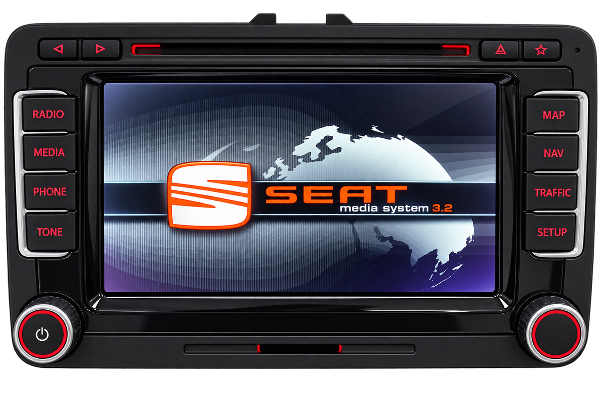 Seat Media System Navigationssystem Frontansicht | Autotronix