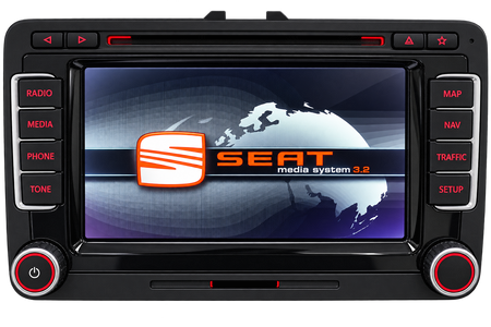 Seat Media System Navigationssystem Frontansicht | Autotronix