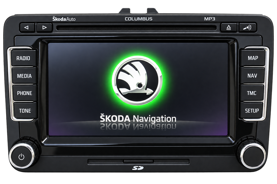 Skoda Columbus Navigationssystem Frontansicht | Autotronix